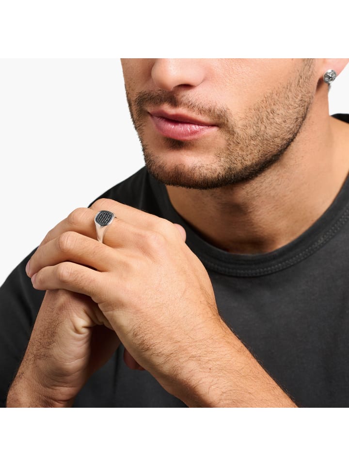 Thomas Sabo Ring in silber, schwarz günstig kaufen