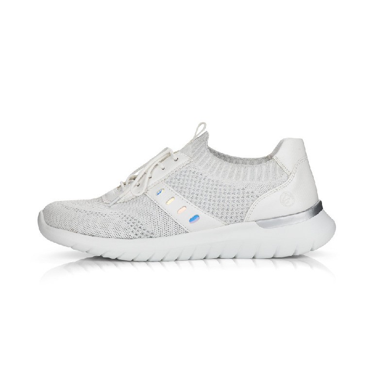 REMONTE Sportliche Slipper weiss