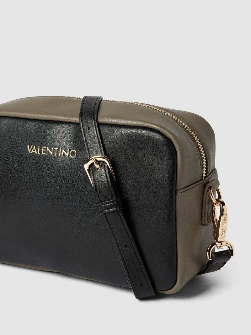 Crossbody Bag mit Label-Applikation Modell 'MILD' in schwarz