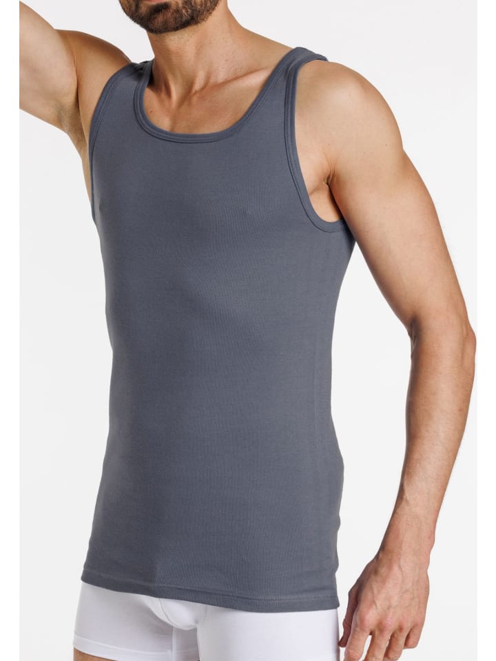 Haasis Bodywear 2er-Set: Unterhemd in Mittelgrau günstig kaufen