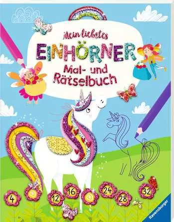 Mein liebstes Einhörner-Mal- und Rätselbuch ab 6 Jahren
