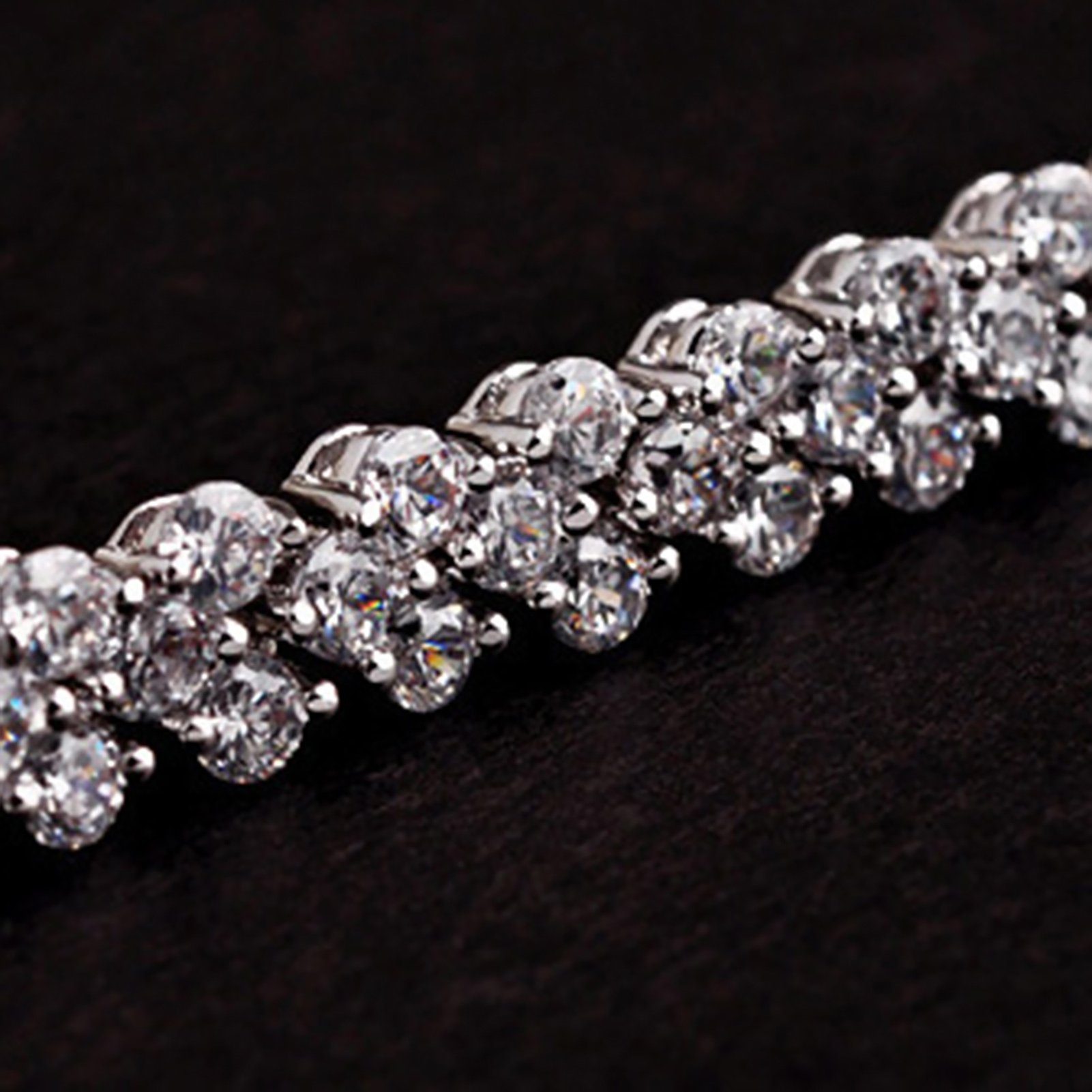 fulaide Armband Armband, Frau Zirkon Strass Intarsien Armreif