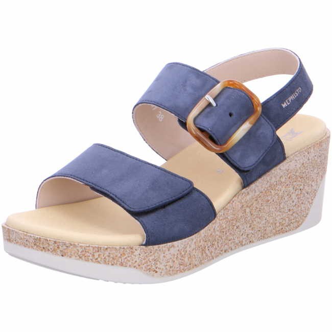 MEPHISTO Keilsandalen blau JEANS BLUE