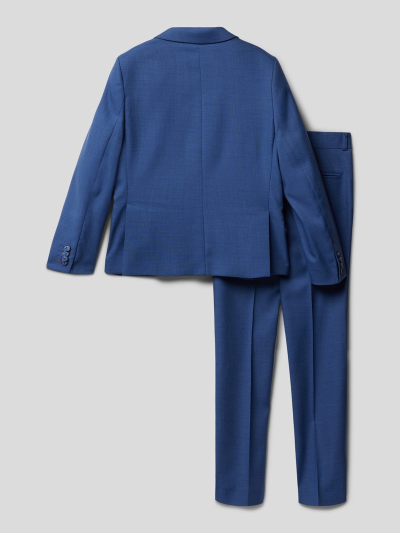 Anzug mit feinem Muster in royalblau