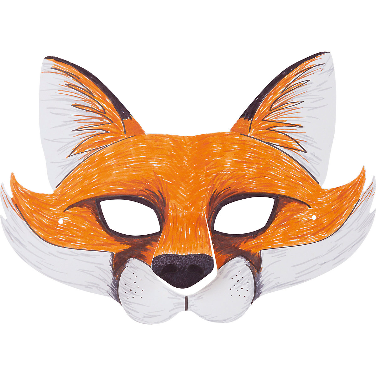Kindermasken Waldtiere, 6 Stück