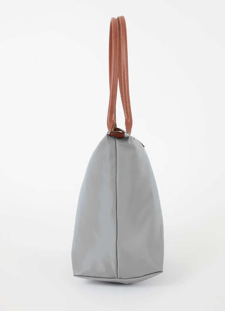 Geantă de umăr Longchamp Le Pliage Original M cu detalii din piele