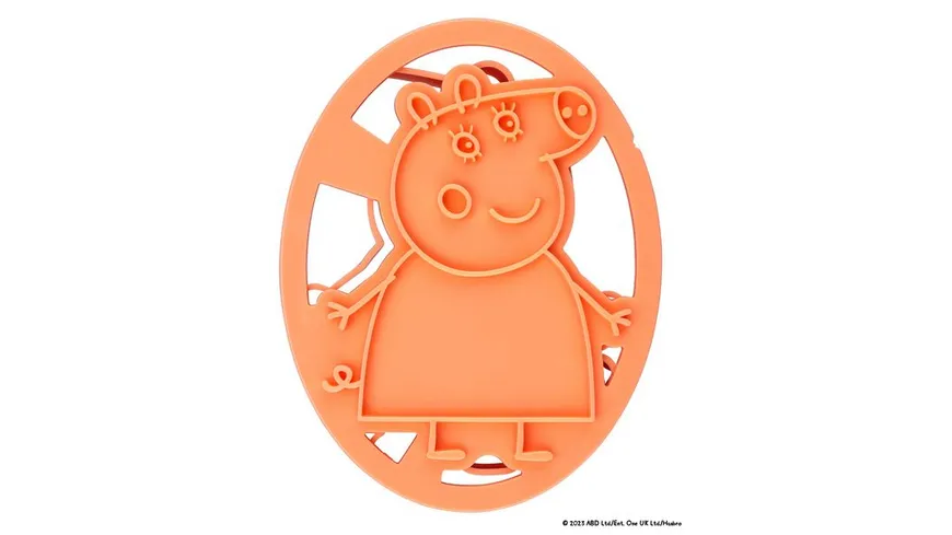 Dr.Oetker Präge-Ausstecher-Set Peppa 4-teilig türkis, blau, rot, orange