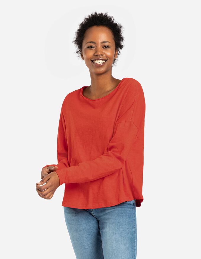 Langarmshirt - Baumwolle