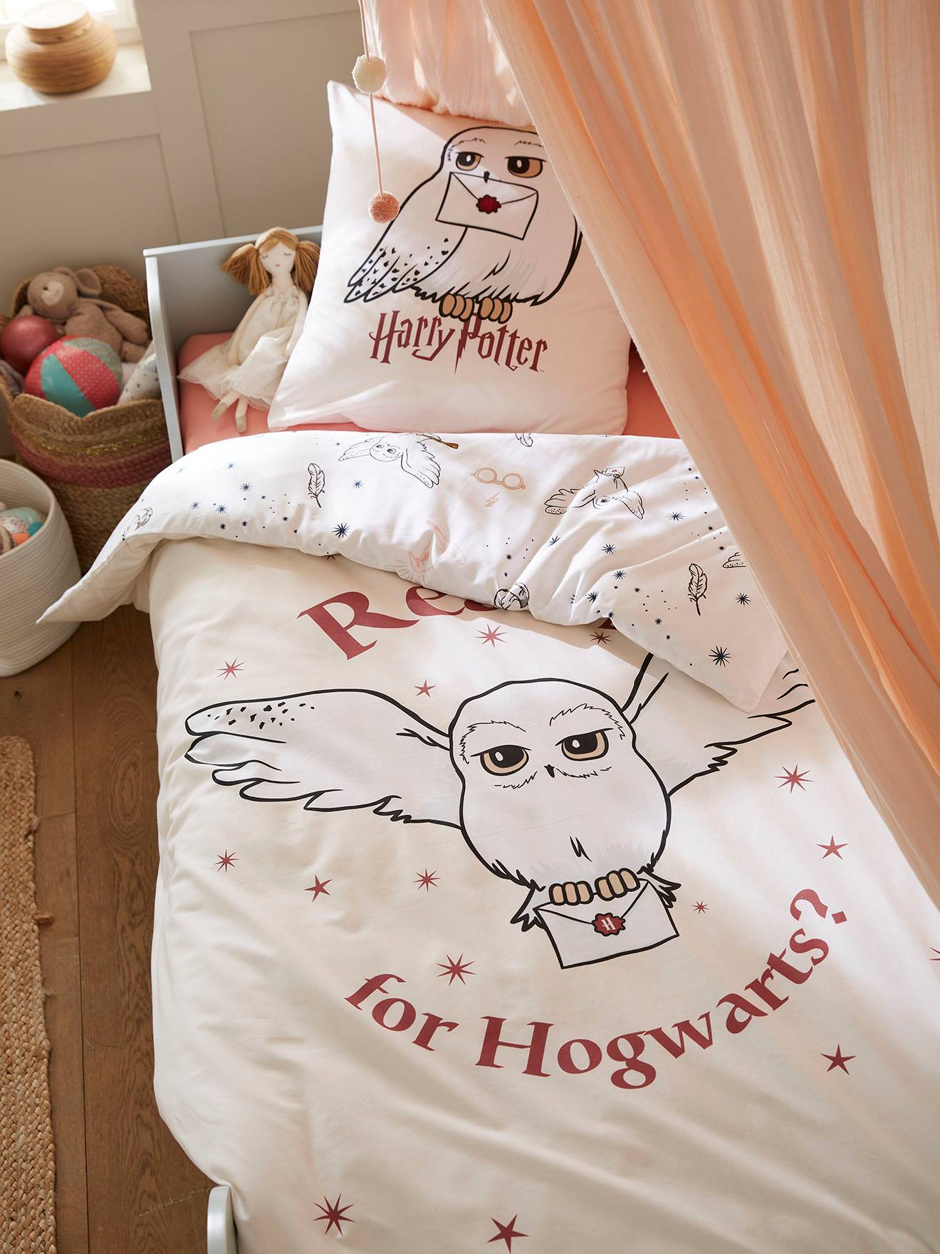 Harry Potter Kinder Bettwäsche-Set Oeko-Tex HARRY POTTER - altrosa