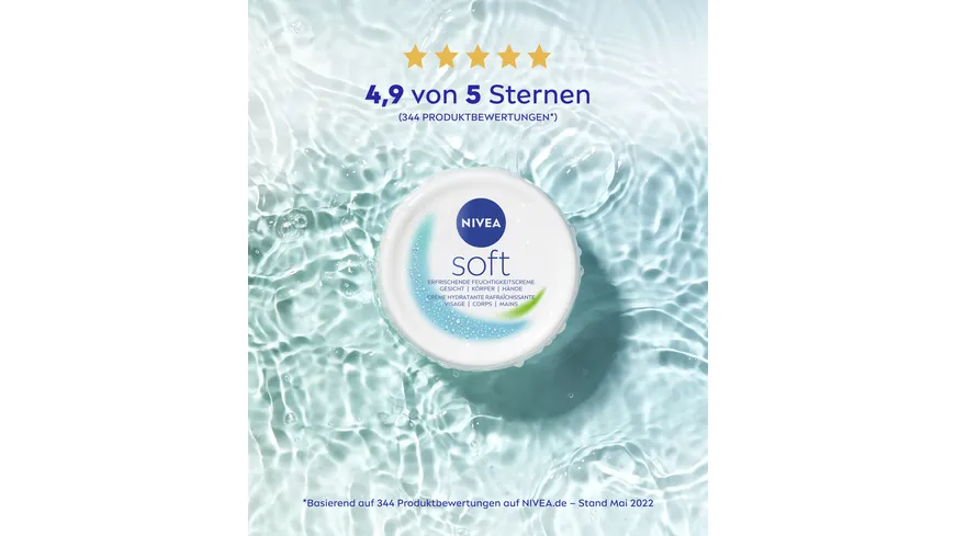 NIVEA soft Creme Erfrischende Feuchtigkeitscreme 50 ml