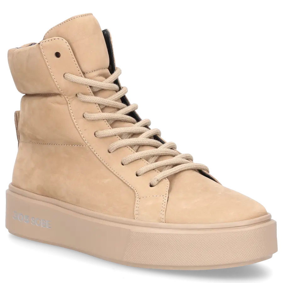 305 SOBE - Sneaker high NEAL Nubukleder - beige