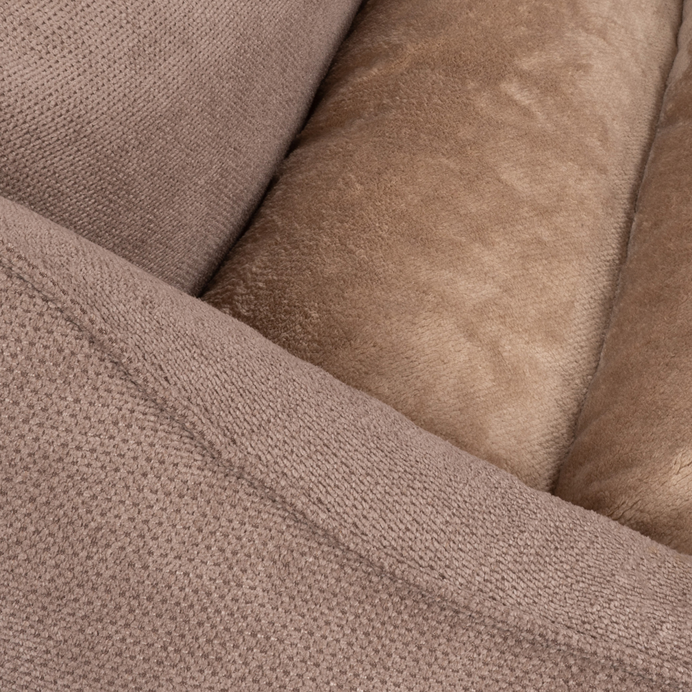 Knuffelwuff Hundebetten Knuffelwuff orthopädisches Hundebett mit Fächer-Wendekissen Baltimore beige M-L