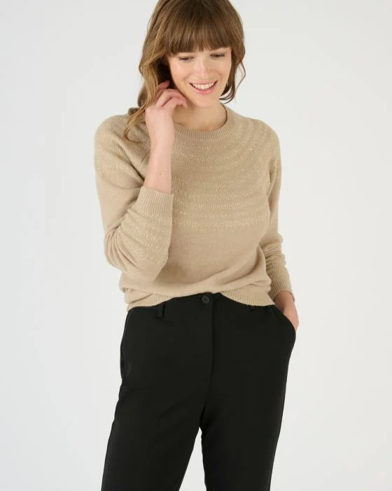 Pull jacquard brillant