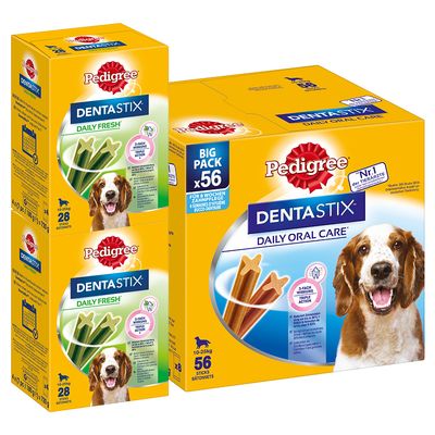 112 x Pedigree Dentastix Tägliche Zahnpflege/ Fresh Tägliche Frische