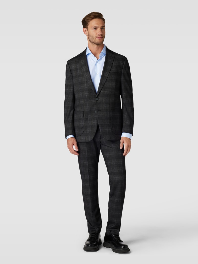Regular Fit Business-Hemd mit Haifischkragen Modell 'Joe' in bleu