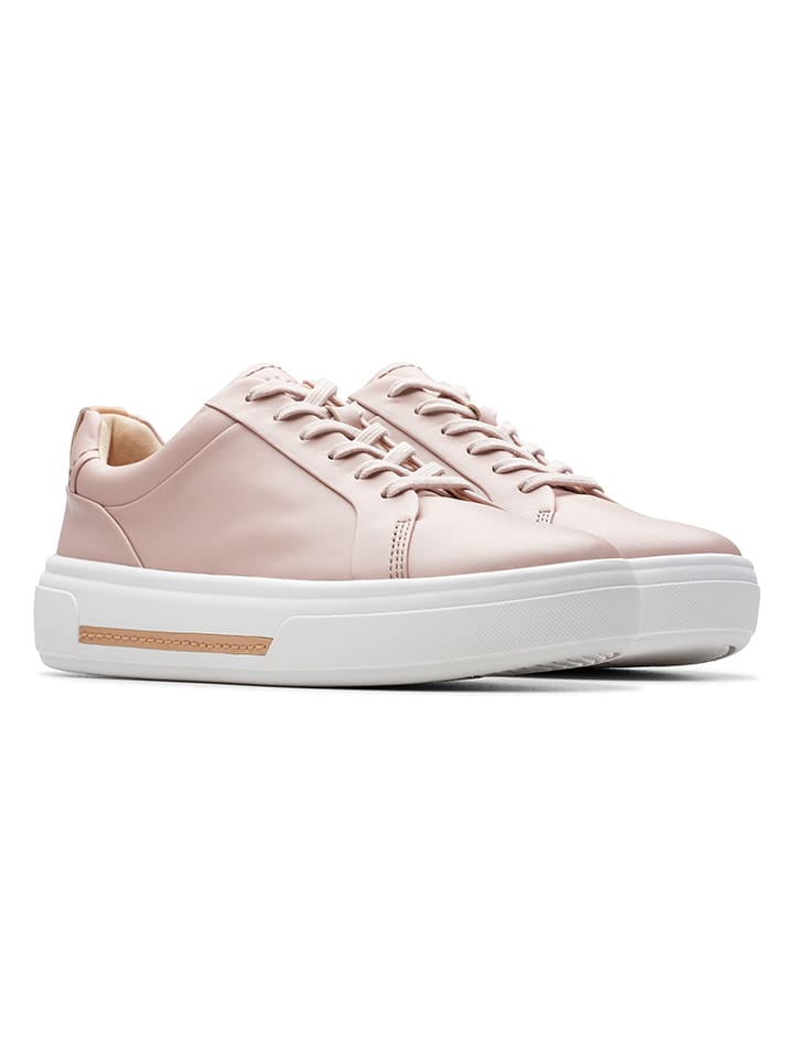 Clarks Leder-Sneakers ''Hollyhock Walk'' in Rosa günstig kaufen