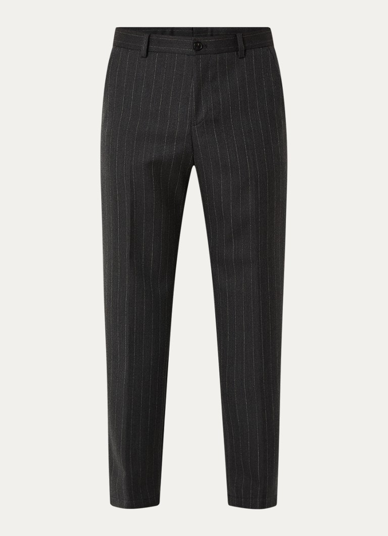Strellson Joe slim fit virgin wool trousers with pinstripe