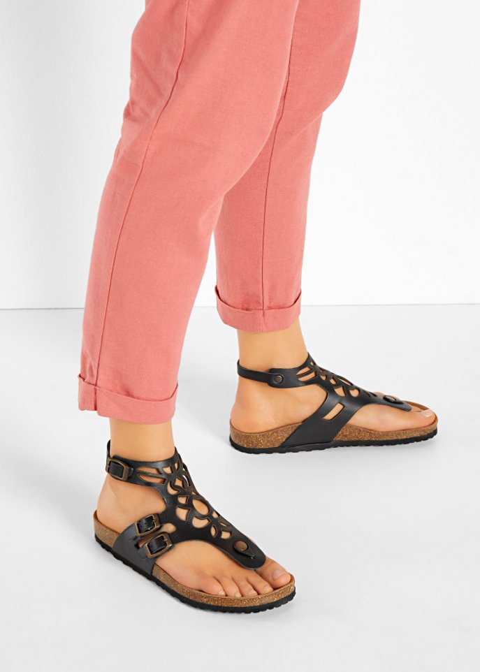 Bequeme Sandale aus Leder