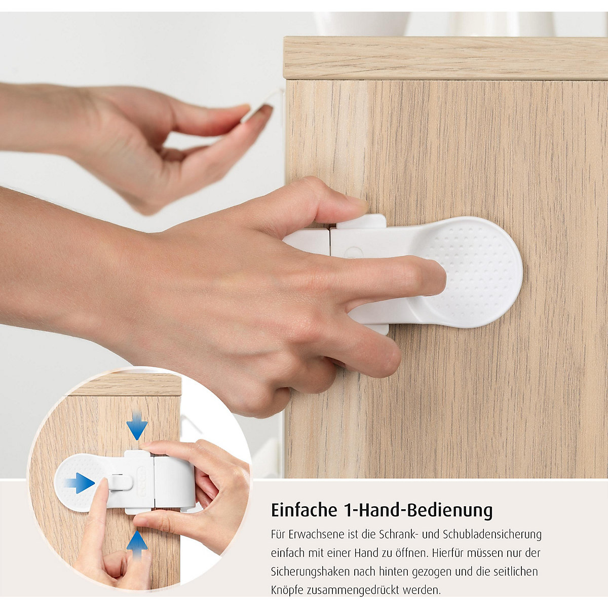 Schrank- und Schubladensicherung