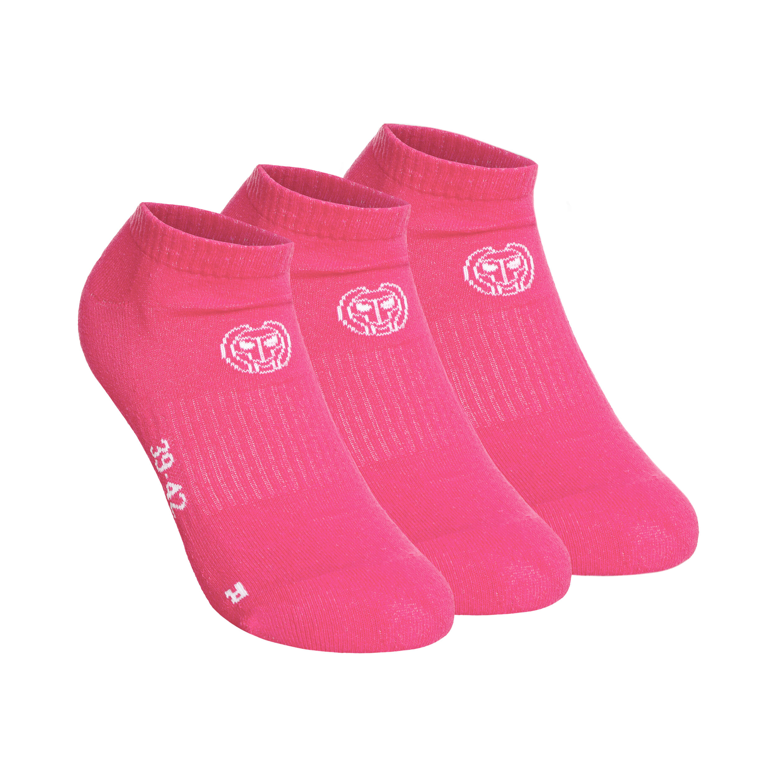No Party No Show Move Tennissocken 3er Pack - Pink, Weiß