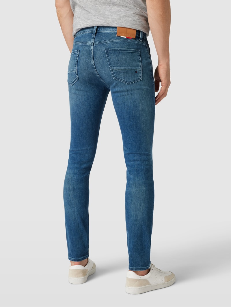 Slim Fit Jeans im 5-Pocket-Design Modell 'BLEECKER' in blau