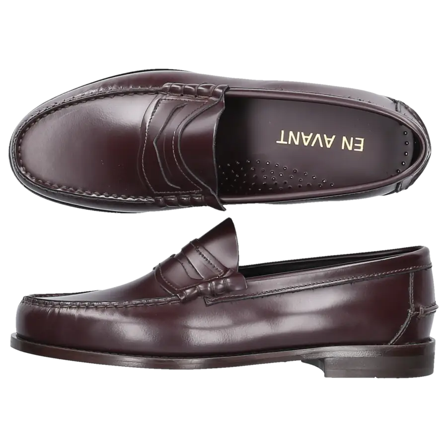 EN AVANT - Loafer 214 BASS Kalbsleder - rot