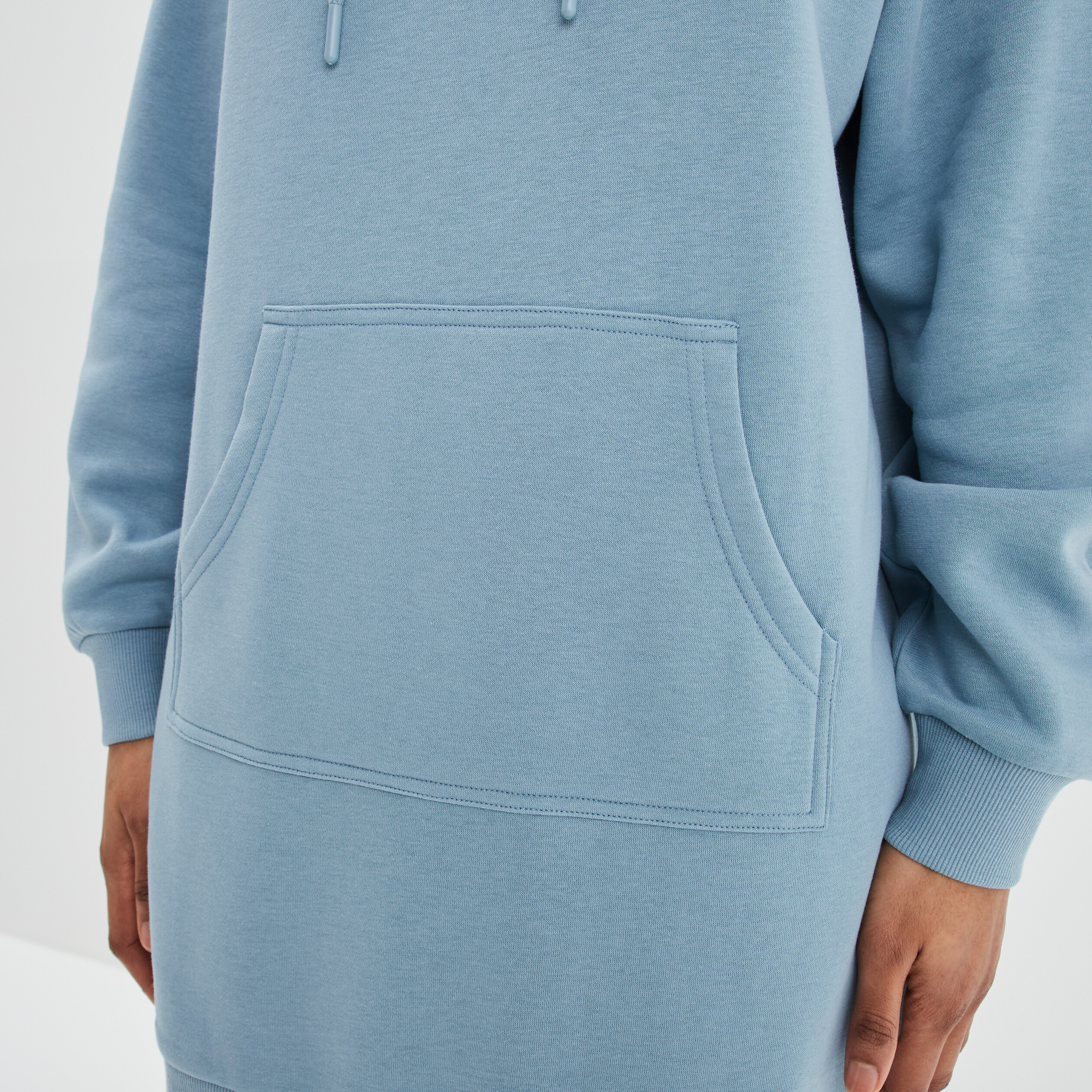 Robe sweat à capuche gris femme | La Halle