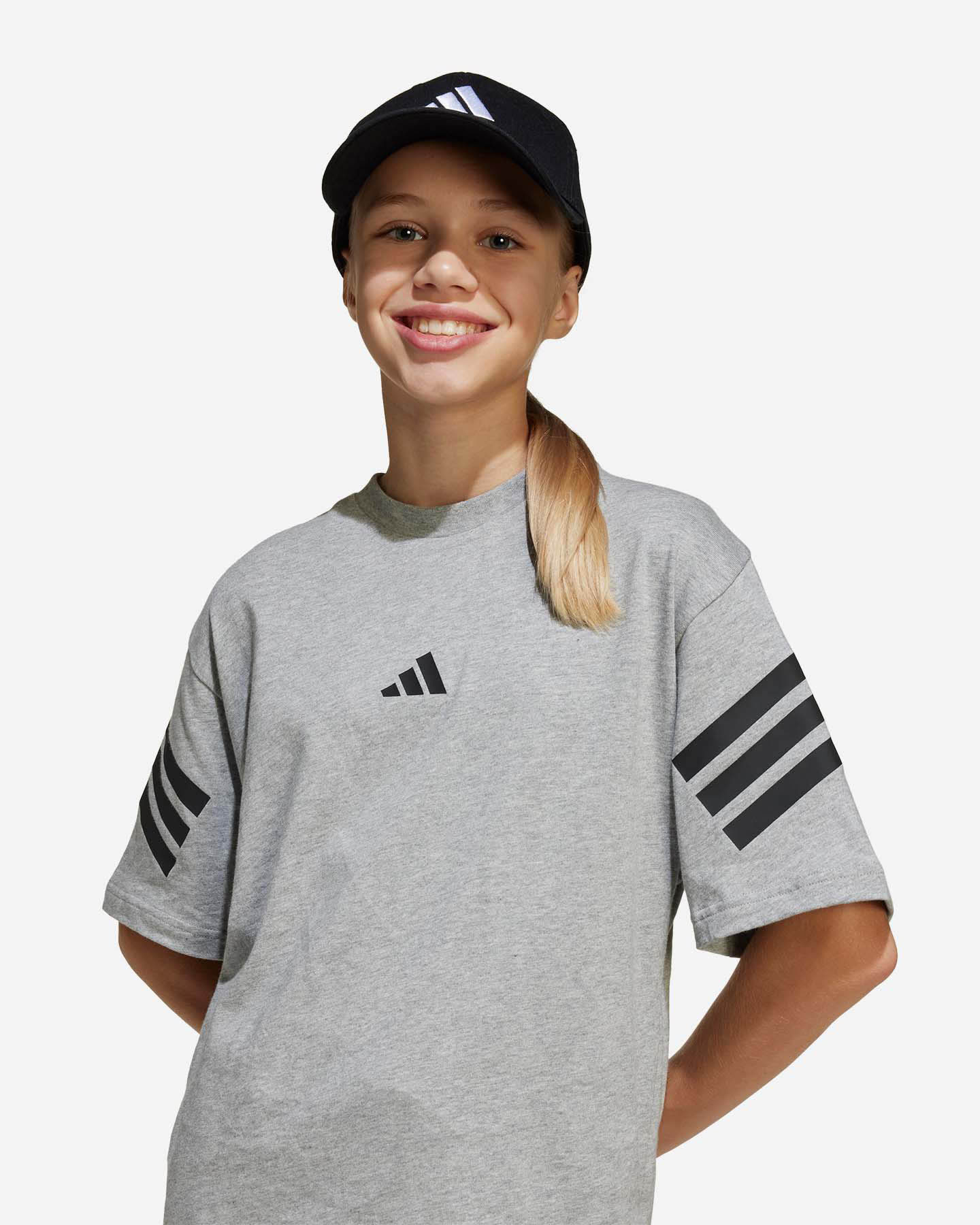Koszulka Adidas Boxy 3stripes Jr JN8087