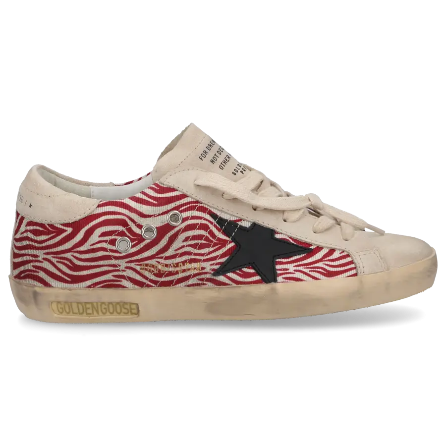 Golden Goose - Damenschuhe SUPER-STAR CLASSIC Veloursleder Canvas - beige
