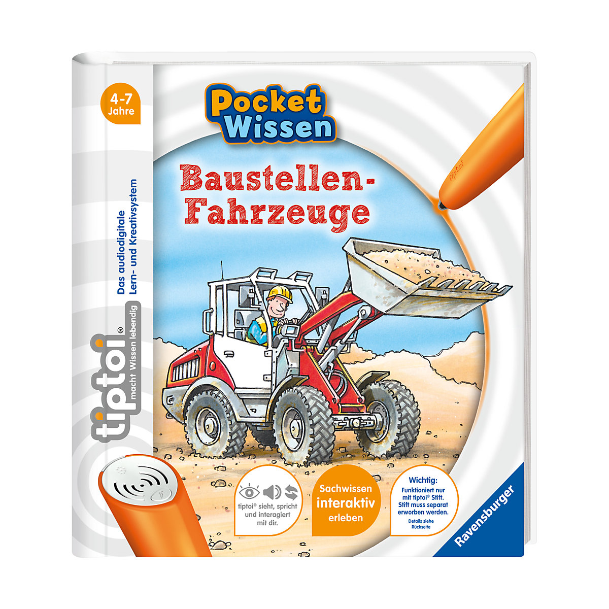 tiptoi® Pocket Wissen: Baustellen-Fahrzeuge