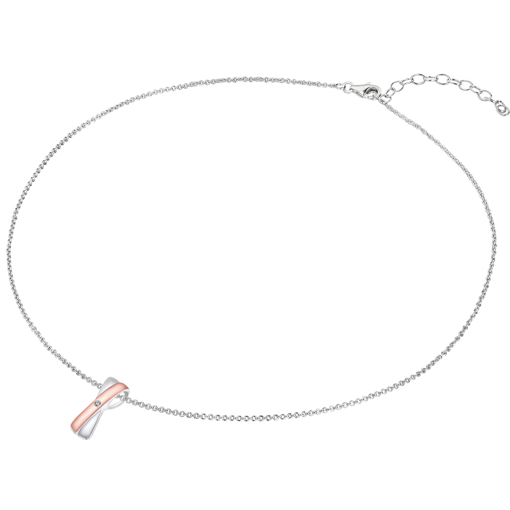 Rafaela Donata Collier en diamant Argent sterling Diamant en Argent collier