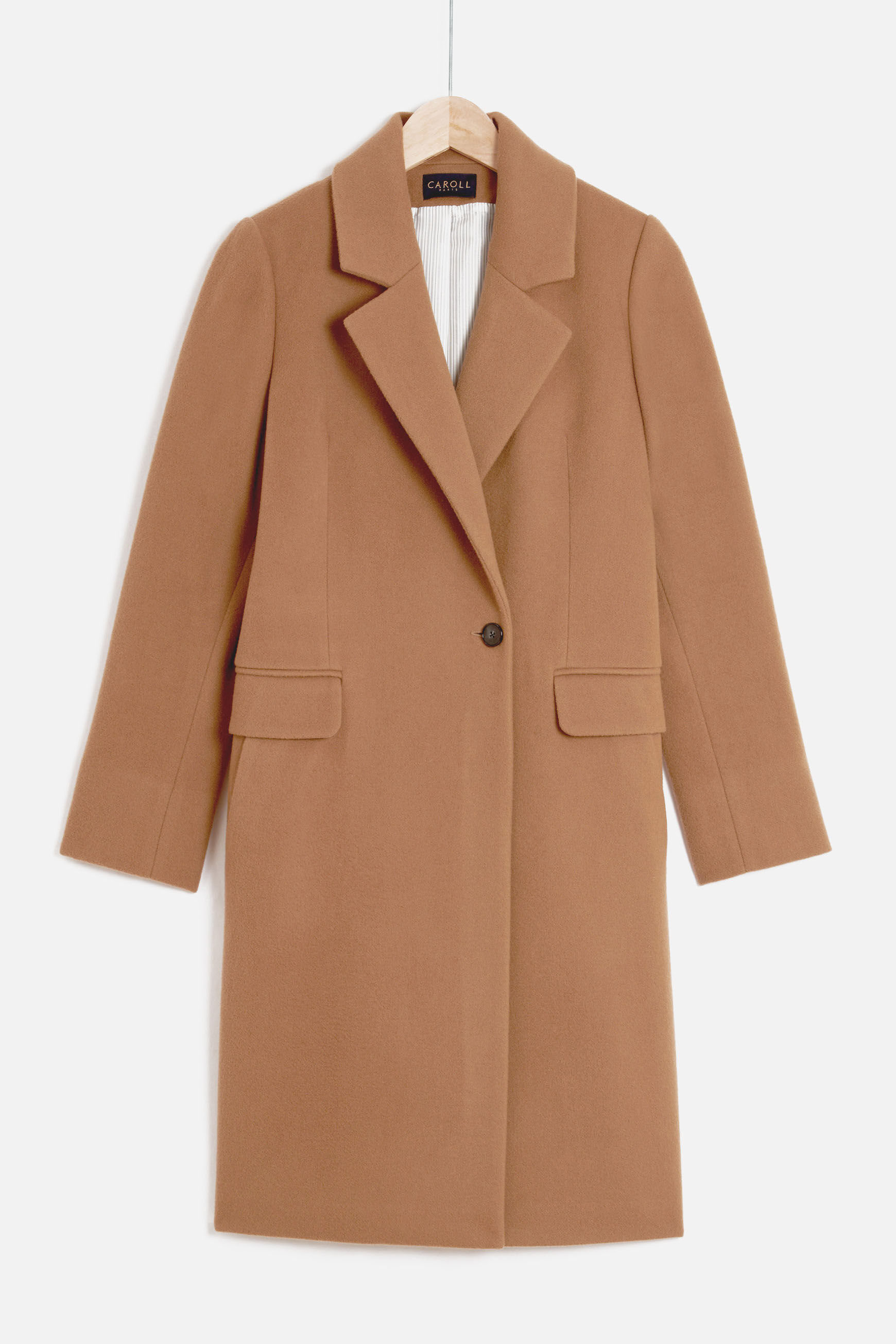manteau norton camel femme
