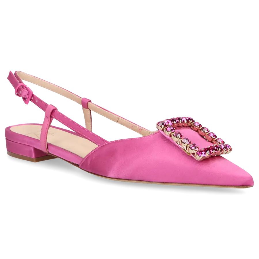 Roberto Festa - Sling-Ballerinas LAVANDA Satin - pink