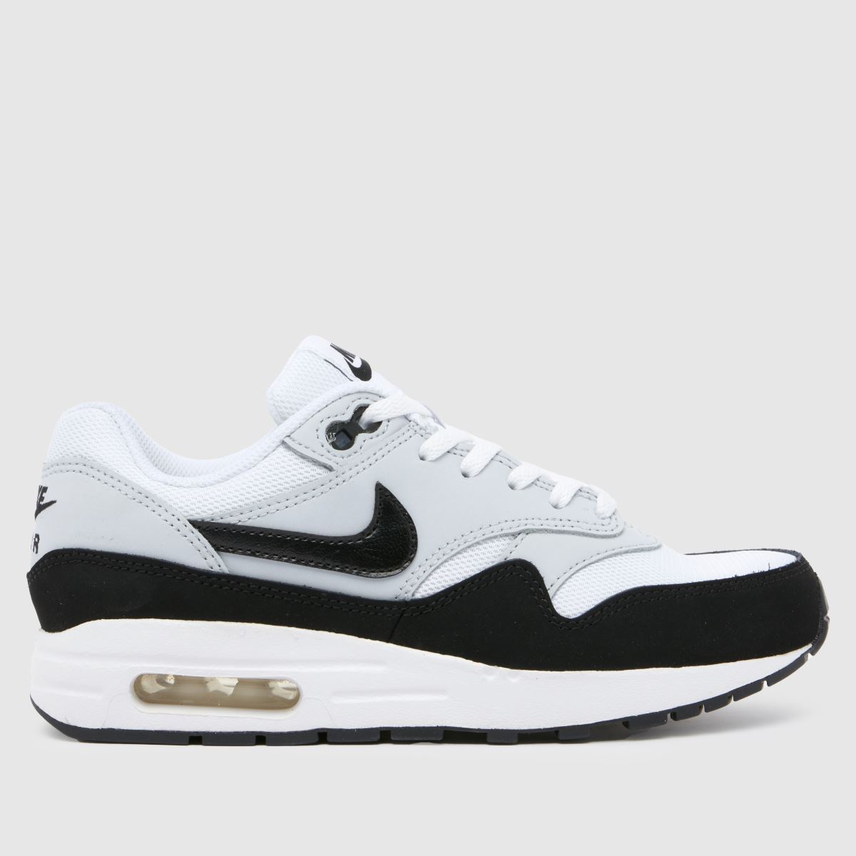 Črno-beli športni copati Nike Air Max 1 Youth