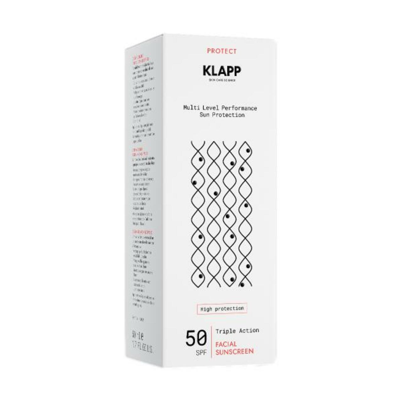 Klapp Multi Level Performance Sun Protection Triple Action Facial Sunscreen 50 SPF