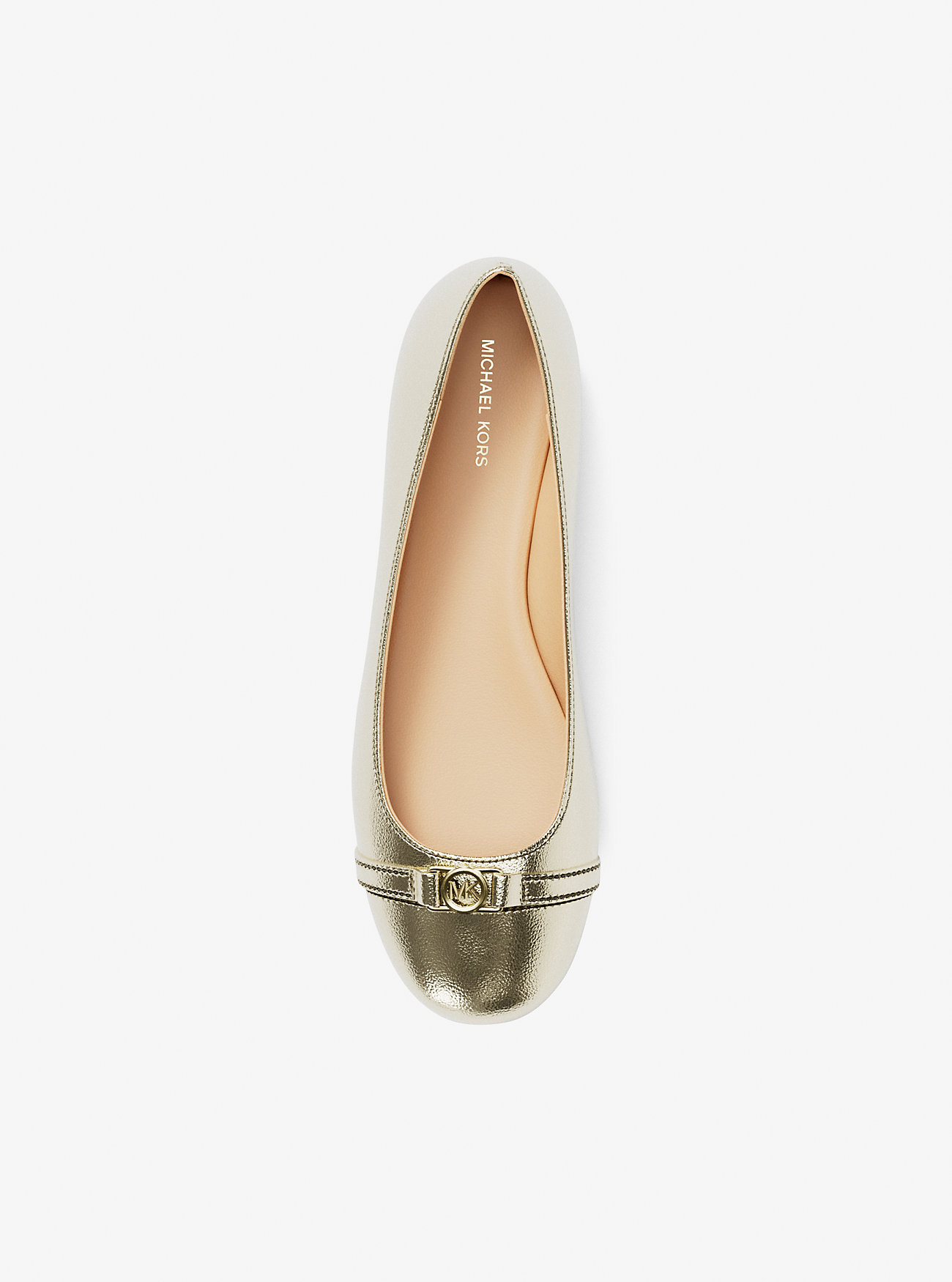 Mocassino Mandy in pelle metallizzata - ORO CHIARO