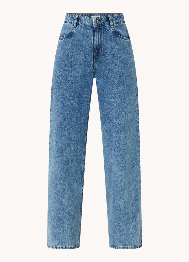 alchemist Star high waist wide leg jeans with medium wash