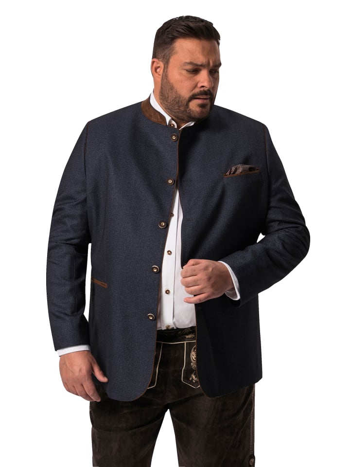 Men Plus Trachtenjanker in navy blau günstig kaufen