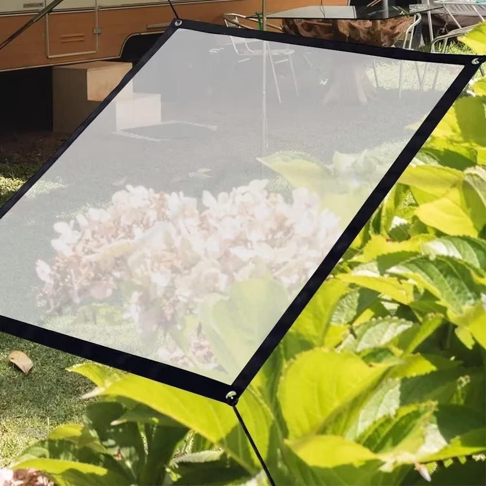 TUABUR Gartenlounge-Set Transparente, wasserdichte Plane für den Garten