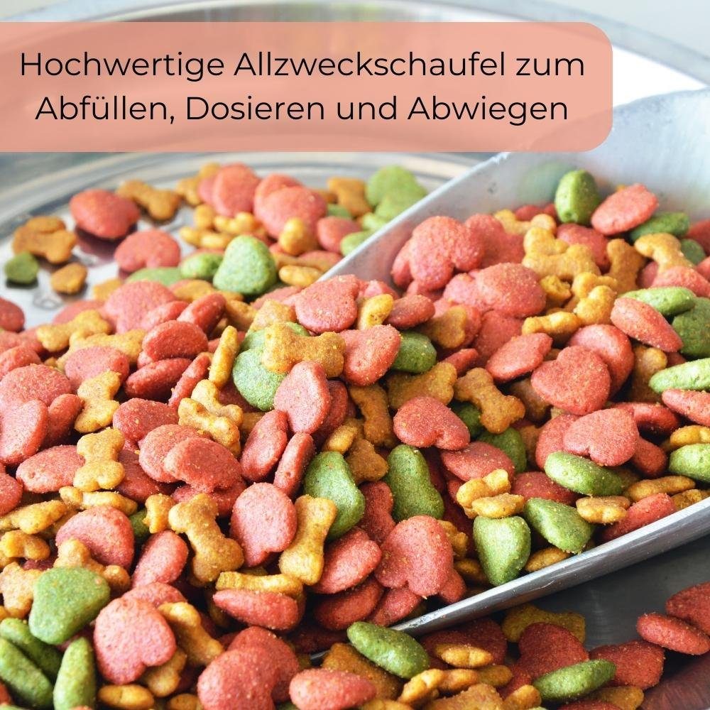 GarPet Backschaufeln Abwiegeschaufel Alu Back Futter Sack Getreide Tee Gewürz Mehl Schaufel