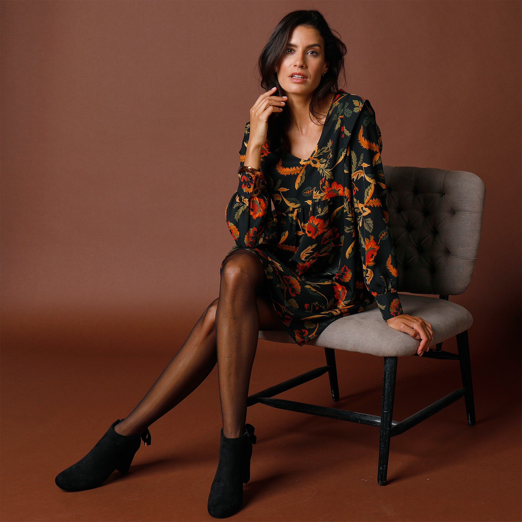 Robe ample imprimée