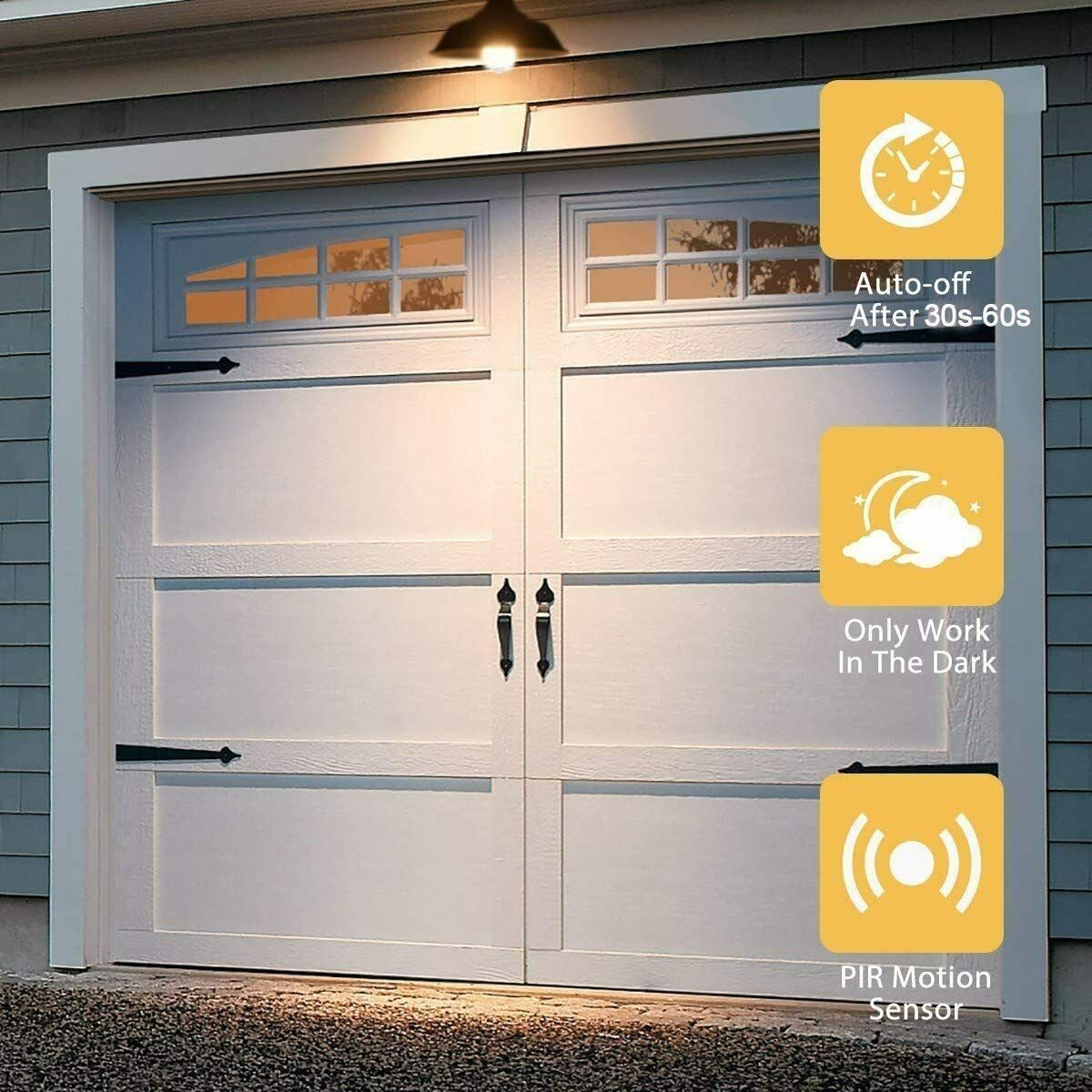 iscooter E27 mit PIR Bewegungsmelder, 12W Smarte Lampe, 120°, Auto on/off