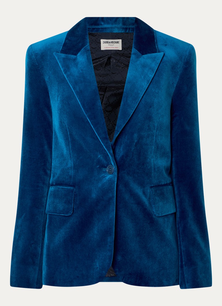 Zadig&Voltaire Vavy samettibleiseri läpällisillä taskuilla