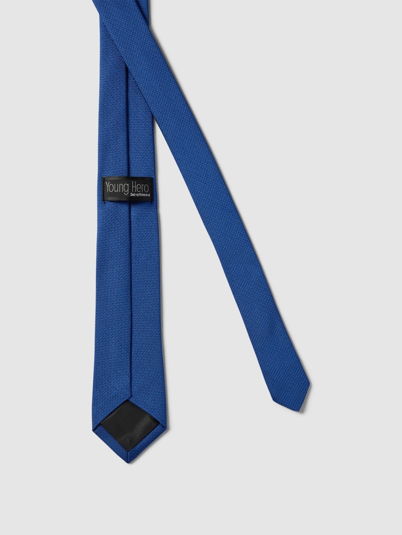 Krawatte mit Strukturmuster in blau
