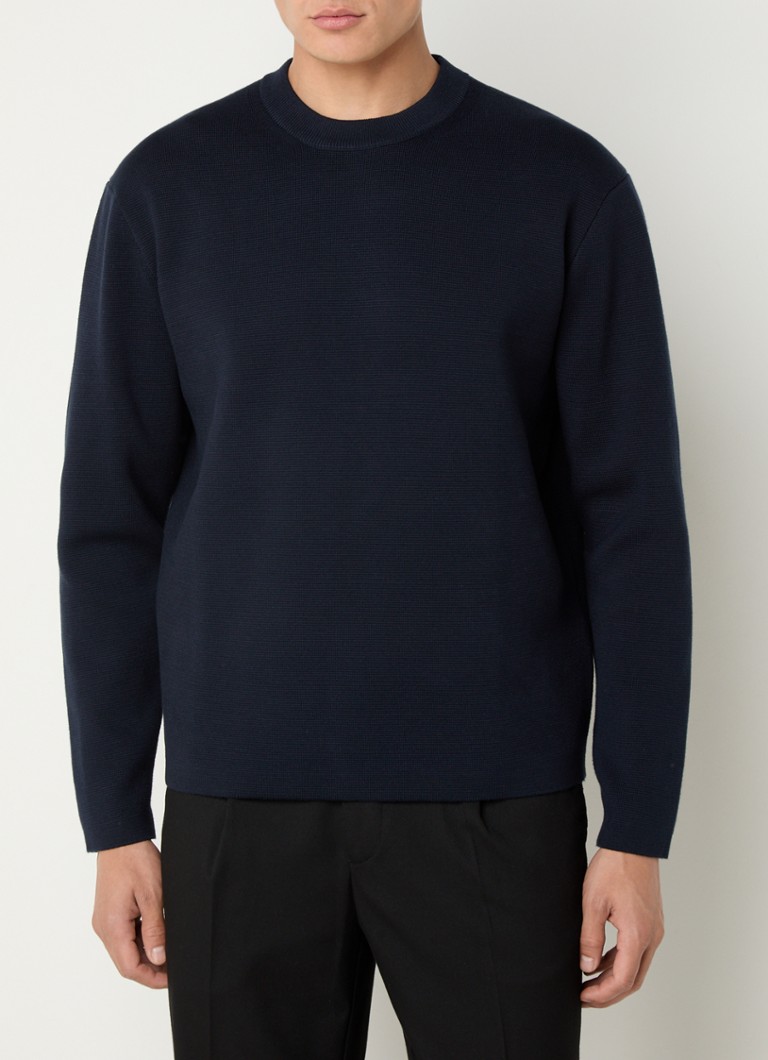 Selected Homme  Grofgebreide pullover in biologische katoenblend