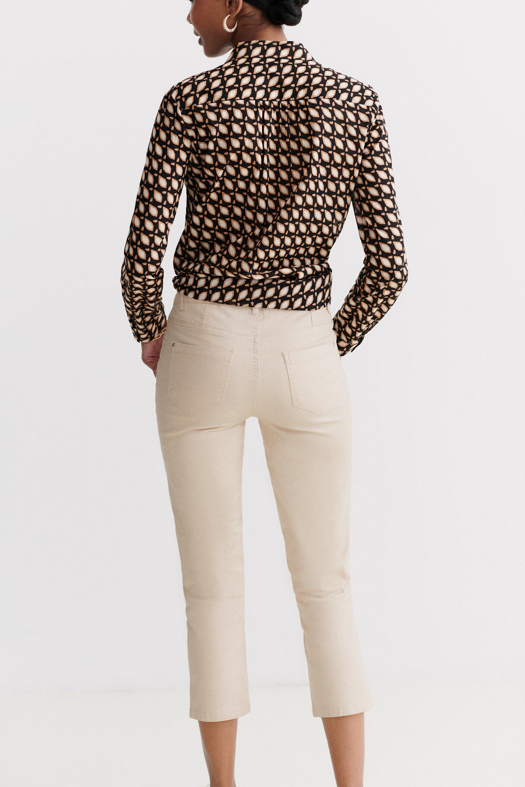 pantacourt mason beige femme