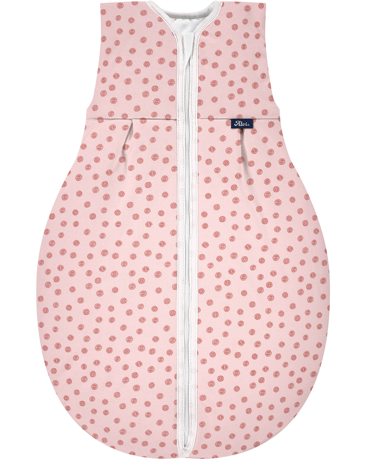Kugelschlafsack Thermo, Bio Baumwolle - TOG 2,5 - Curly Dots, 70 cm