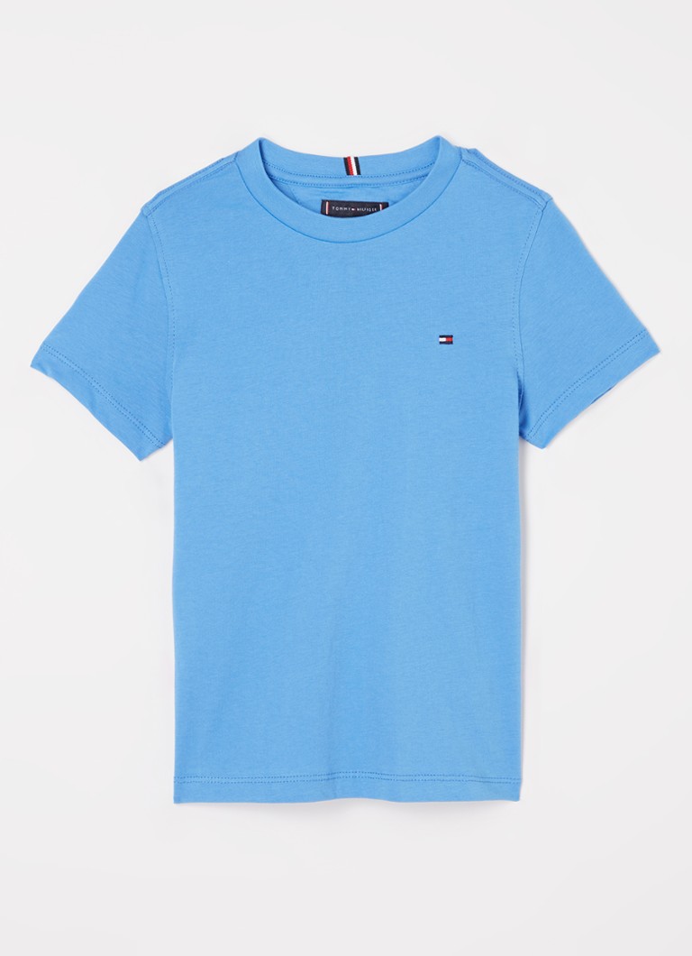 Tricou Tommy Hilfiger simplu cu logo brodat
