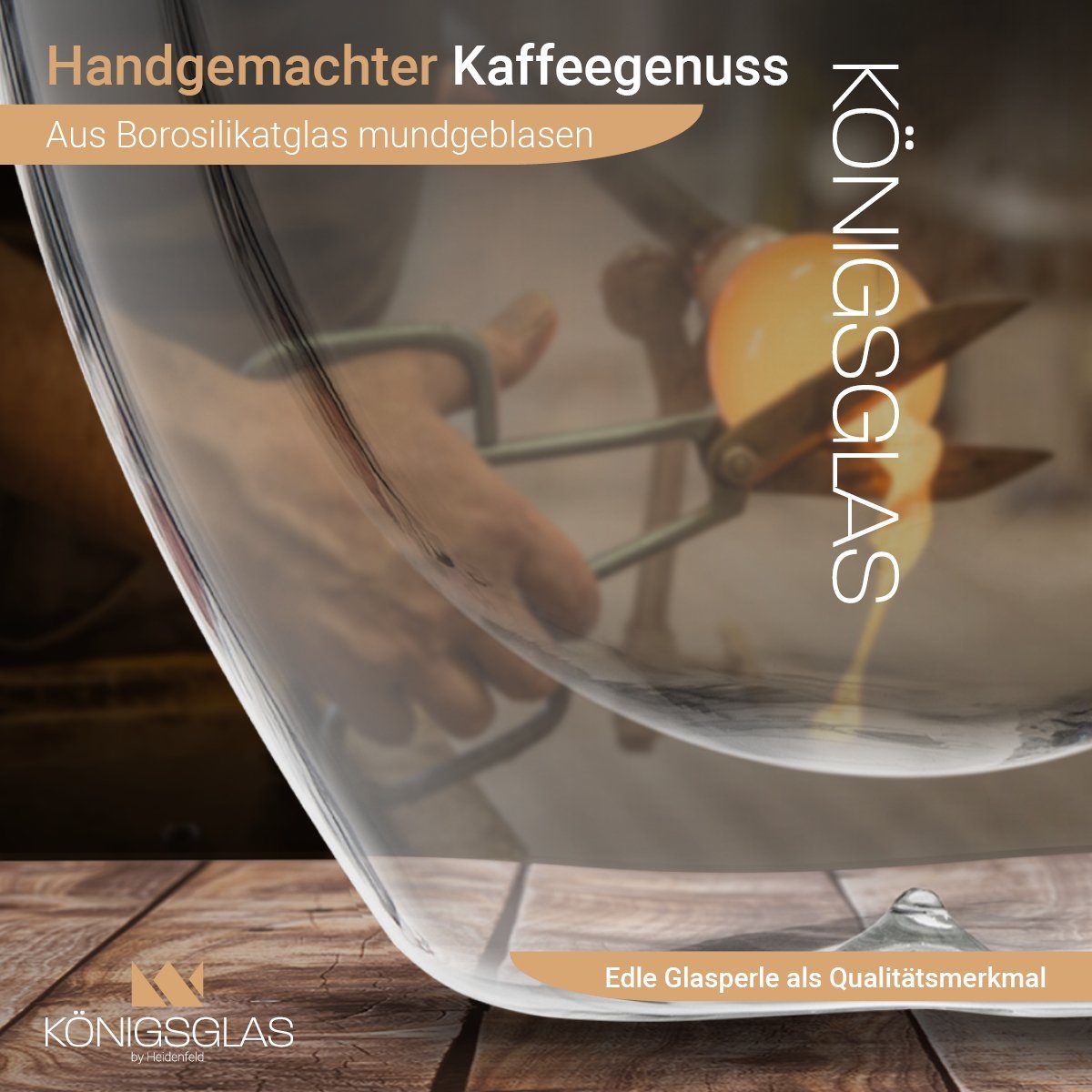 Königsglas Espressoglas Espresso Glas Set 80 ml doppelwandige Espressotassen, Thermogläser, handgefertigte Kaffee Gläser 2/4er Set Cappuccino Latte Macchiato