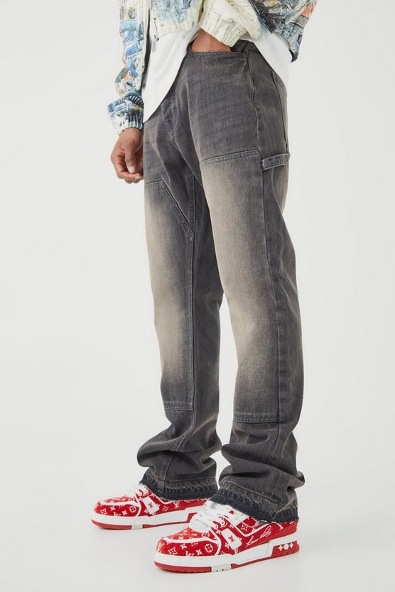 Slim-Fit Schlagjeans
